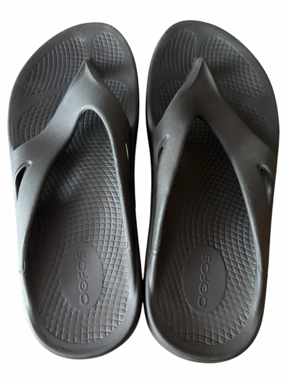OOFOS OOriginal Recovery Thong Sandals Black Women’s Size 9 Cushioned